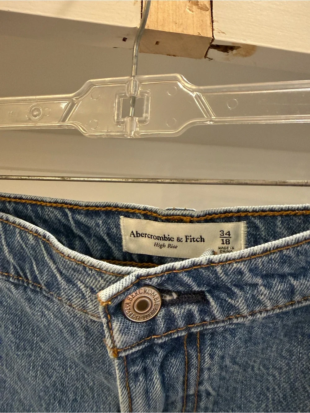 Abercrombie & Fitch Denim Cargo Mini Skirt - Blue